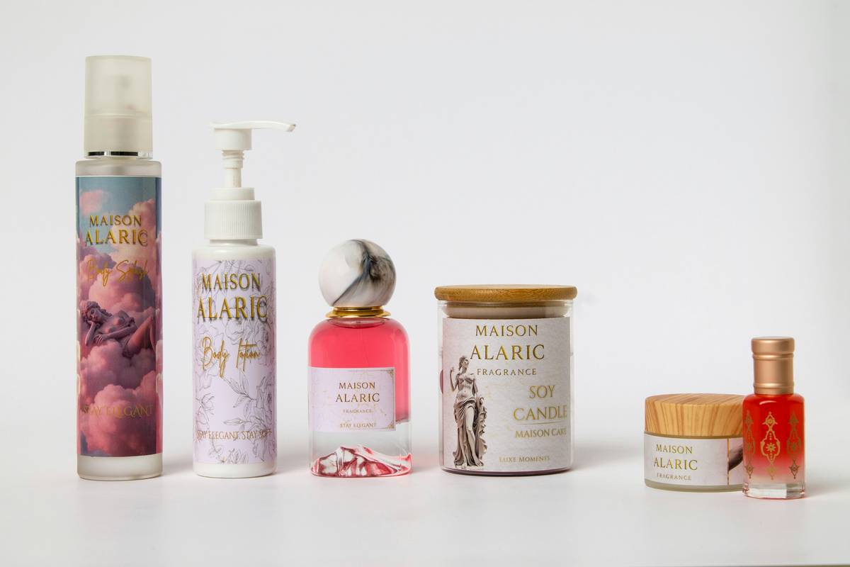 skincare and makeup routine featuring clean brushes, double-cleansed face, and labeled supplement bottles on a vanity